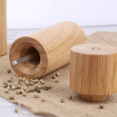 Miniatura 6 de UPKOCH Molinillo de pimienta manual de 5.90 pulgadas, ajustable, de cerámica, contenedor de pimienta compacto para botellas de condimentos de cocina