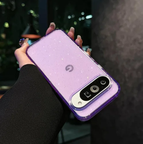 Miniatura 13 de Magnética para Google Pixel 8 Funda para Mujeres, [Efecto Holográfico Iridiscente que Cambia de Color] Funda Protectora de Teléfono Mate de Moda