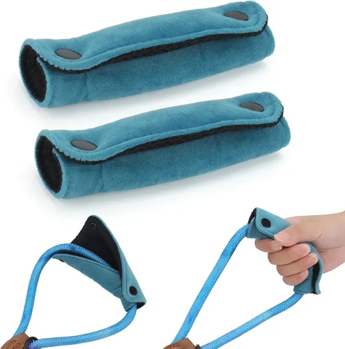Miniatura 8 de 2 fundas de agarre para correa de perro, envoltura de correa, terciopelo suave y malla de poliéster que garantizan un agarre cómodo, correas