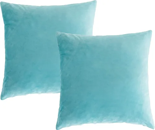 Miniatura 62 de Stellhome - Juego de 2 fundas de almohada de terciopelo Rosa claro