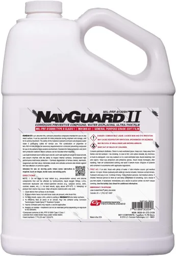 Corrosion Technologies NavGuard (1 galón) 30304 – MIL-PRF-81309H Tipo II y Tipo IV Calificado Prevención y Control Compuesto | Grado avanzado