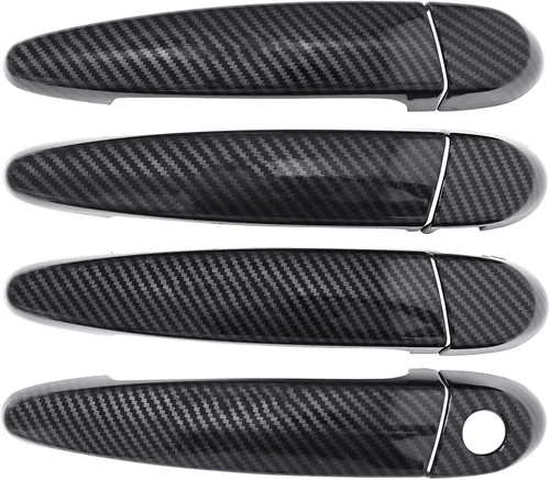 Miniatura 3 de NewYall Fibra de carbono ABS cubierta exterior manija puerta cubierta conjunto para BMW 118i 120i 320i 323i X1 X3 X5 X6 328i 335i 435i 440i