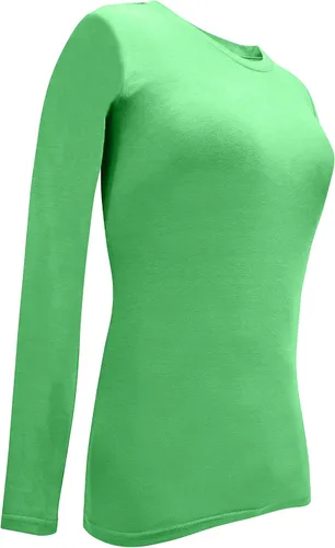 Miniatura 144 de Natural Uniforms Camiseta Under Scrub para mujer, cuello redondo, manga larga, paquete de 3, paquete múltiple de 3