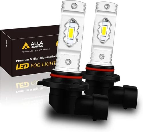 Alla Lighting - Bombillas LED 3800 lm 9145 H10 9140, 3000 K amarillo dorado, focos antiniebla de alta iluminación ETI 56-SMD, lámpara súper