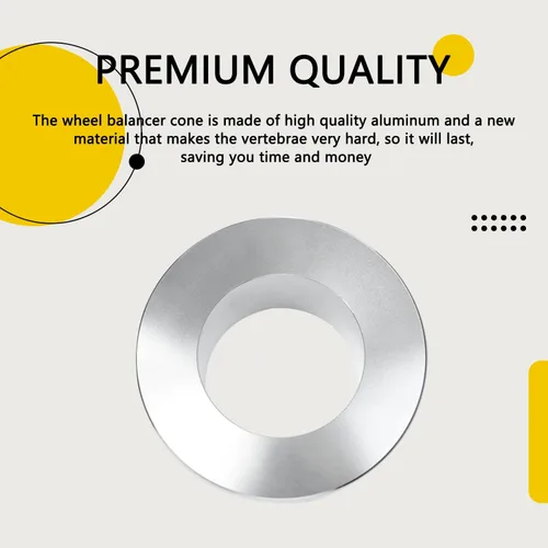 Miniatura 3 de Cono de Centrado para Cambiador Manual de Neumáticos, Cono de Sujeción Mejorado de Aluminio Billet para Equilibrador de Ruedas Compatible con Poste