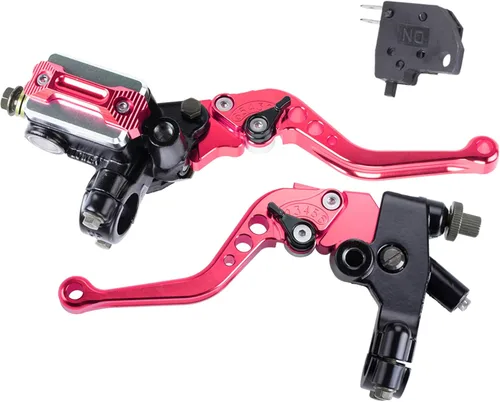 Miniatura 9 de Palancas universales de freno y embrague de manubrio de motocicleta de 7/8 pulgadas 22 mm CNC, juego izquierdo y derecho, compatibles con Harley