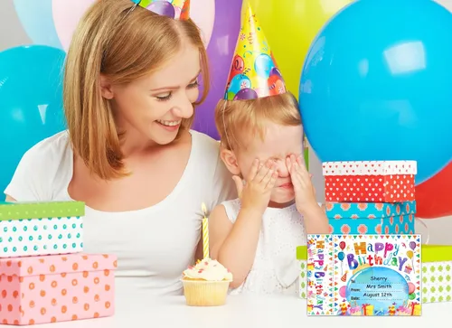 Miniatura 2 de D24TIME 36 piezas de certificados de feliz cumpleaños, regalos para niños y estudiantes de profesores, acuarela, aula, certificados de cumpleaños