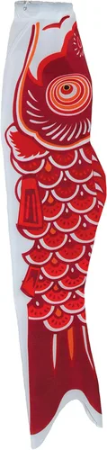 Miniatura 23 de En la brisa peces koi Windsock, Rojo