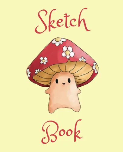 Mushroom Sketchbook: Cute Mushroom Sketchbook Journal 110 pages Tapa blanda – 15 Junio 2023