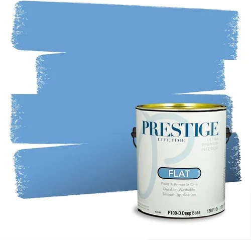Miniatura 658 de Pintura Exterior + imprimación PRESTIGE, todo-en-uno, 1 galón, acabado mate, color comparable al Valspar* Royal Gray* VS151-Gris real