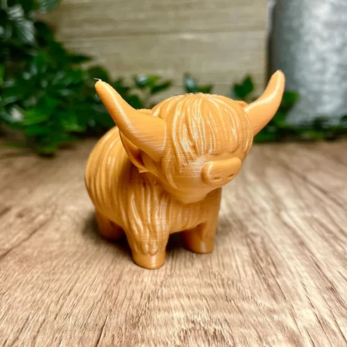 Miniatura 4 de MichiganMootique - Figura de vaca de las tierras altas, decoración de vaca de las tierras altas, regalo de vaca Highlander, estampado de vaca, baño