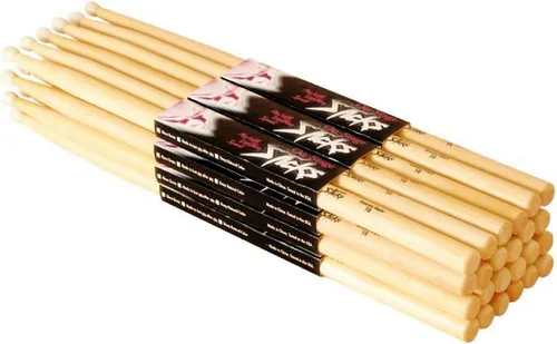 Miniatura 2 de OnStage On-Stage Baquetas de arce 2B con punta de madera, 12 pares