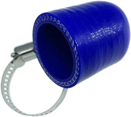 Miniatura 7 de Tapa de Refrigerante de Silicona Reforzada Universal Negra de 1/4" (6.5mm) con Abrazadera para Calentador de Derivación Puerto de Agua al Vacío Kit