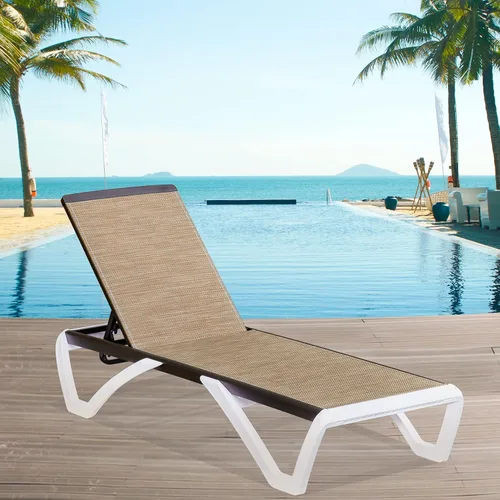 Miniatura 26 de Domi - Tumbona para exteriores, sillón ajustable de aluminio para patio, silla de piscina de plástico para terraza, césped, patio trasero