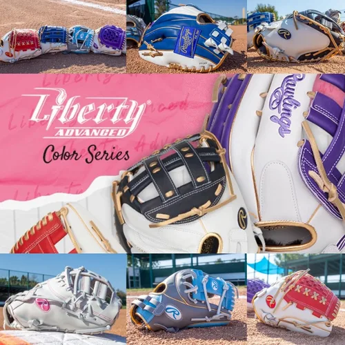 Miniatura 7 de Rawlings Guantes de sóftbol Liberty Advanced Color Series Fastpitch Tamaños 11.75 a 13 pulgadas Múltiples estilos