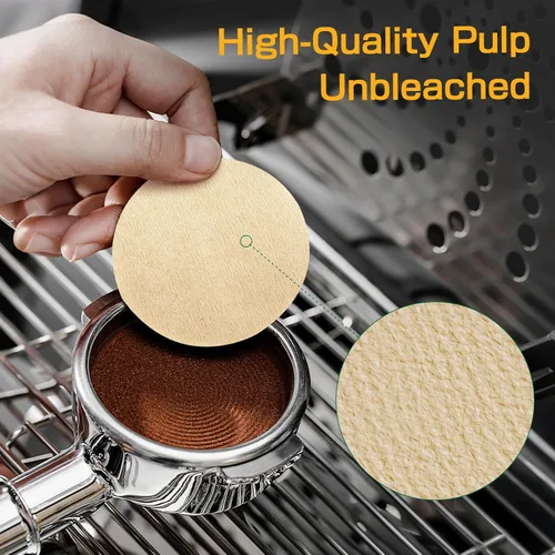 Miniatura 3 de 600 piezas de papel filtro de espresso para máquina de espresso CASABREWS, filtro portafiltro desechable para portafiltro manual De'Longhi Stilosa