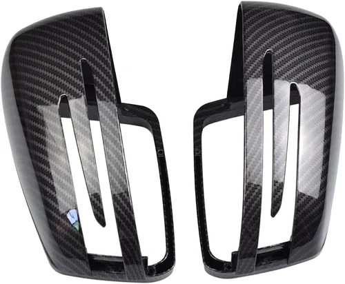 Miniatura 5 de Cubiertas de tapa de espejo lateral para Mercedes Benz W176 W246 W212 W204 C117 X156 X204 W221 C218 A B C E S CLA GLA GLK Clase Negro Reemplazar