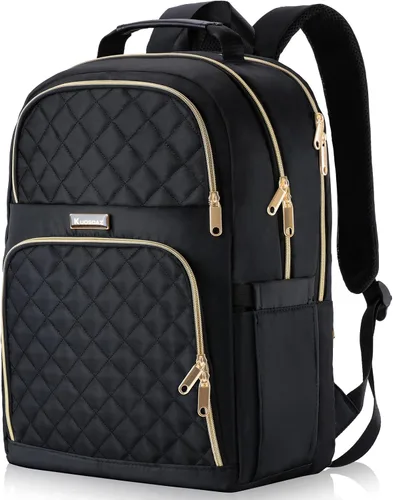 Miniatura 8 de Mochila Kuosdaz para Mujeres, Beige, 15,6 pulg.