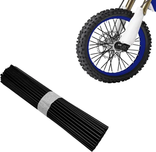72 piezas de cubiertas para radios de bicicleta de tierra, fundas universales para llantas de rueda, decoración y protector de borde de tubo,