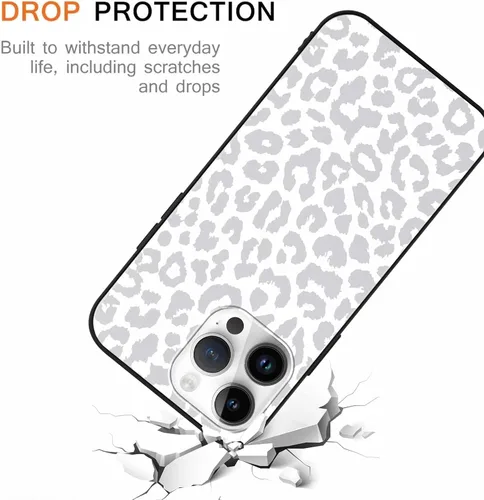 Miniatura 4 de Paquete de 2 Fundas de Teléfono Bonitas con Estampado de Guepardo para Apple iPhone 13 Pro Max de 6.7 Pulgadas, Fundas de Diseño