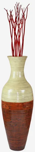 Miniatura 2 de Uniquewise Jarrón de 43 pulgadas de alto, majestuoso jarrón impresionante, magnífico jarrón grande, soporte alto para flores, para tu sala de estar