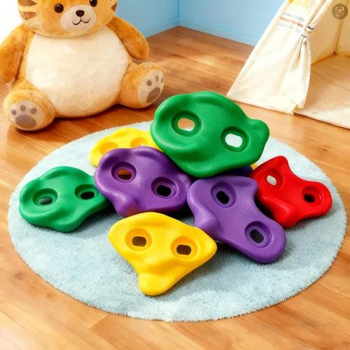 Miniatura 6 de Juego de 20 soportes grandes para escalada en roca para niños, grandes soportes de escalada para adultos para pared de roca para escalada de pared