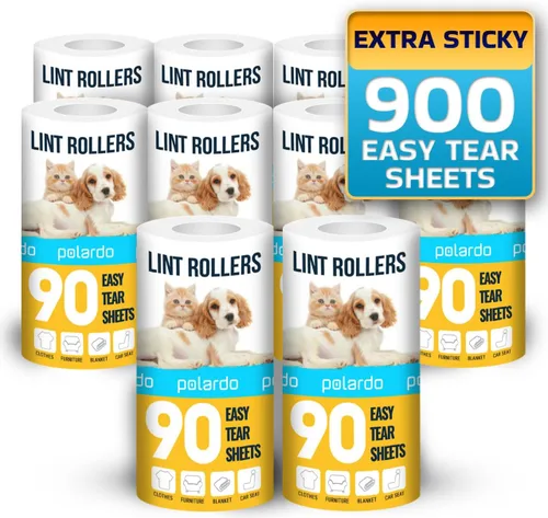 Miniatura 8 de Rodillos de pelusa para pelo de mascotas, pegajosos, removedor de pelusa para sofá, ropa, muebles y alfombra. Removedor de pelo de perro y gato