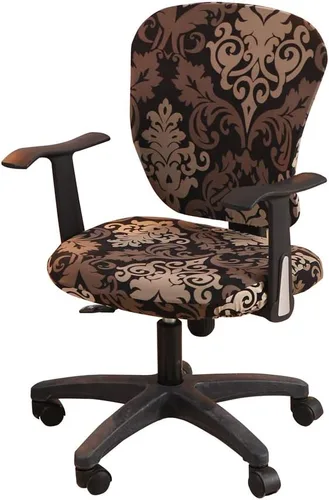 Miniatura 26 de Jinzio Funda para silla de oficina de computadora, tela protectora dividida y elástica, de poliéster, universal, para escritorio, para silla