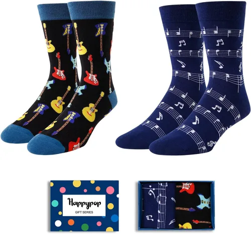 HAPPYPOP Calcetines novedosos para hombre, calcetines de bolos de golf con bandera estadounidense, doctor, enfermera, optometría, música, regalos de