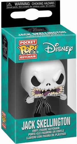 Miniatura 2 de Funko Llavero Pop: Pesadilla antes de Navidad - Jack Skellington - Cara de miedo - Disney: The Nightmare Before Christmas - Mini figura