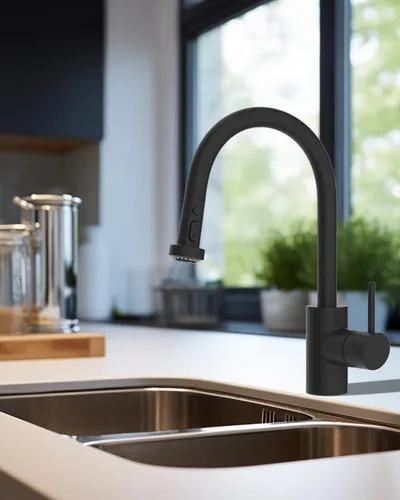 Miniatura 7 de Hibbent Reemplazo de cabezal de grifo de cocina extraíble, boquilla de cabezal rociador de grifo de fregadero de 3 funciones con 15 adaptadores