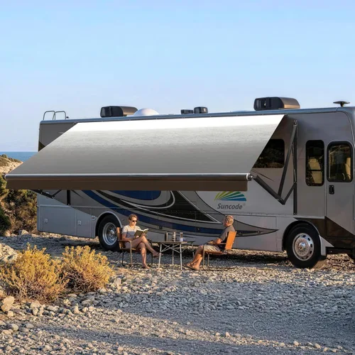 Miniatura 11 de Suncode Toldo para autocaravana para caravana y cámper, toldo eléctrico para cámper, kit completo de toldo eléctrico para cámper, marco blanco