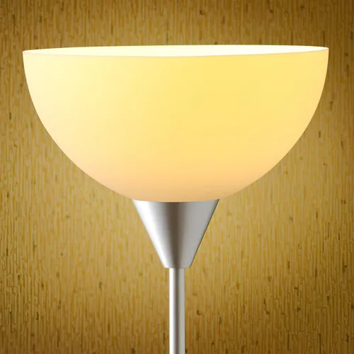 Miniatura 6 de Yardwe 4 piezas de repuesto de pantalla de lámpara de plástico, pantalla de pie de 10 pulgadas, cuenco blanco para lámpara de pie LED antorcha