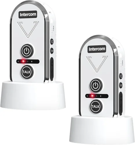 Miniatura 8 de Timbre inalámbrico para el hogar, sistema de intercomunicación inalámbrico de 4900 pies de largo alcance, timbre de intercomunicador bidireccional