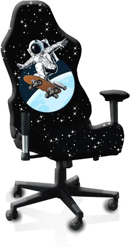 Miniatura 11 de Fundas para Sillas Gaming Fundas Deslizables, Impresión 3D Elástica Extensible para Asiento de Silla Gaming Reclinable de Computadora con Funda
