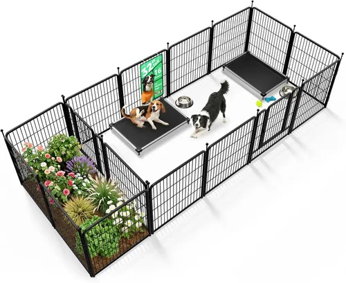 Miniatura 27 de FXW Rollick - Corralito para perros para patio, campamento con casa rodante, patentado, 24 pulgadas, 2 paneles