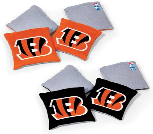 Miniatura 23 de Wild Sports - Bolsas de frijoles de doble cara de fútbol americano profesional de la NFL, 8 unidades, bolsas de lanzamiento de primera calidad