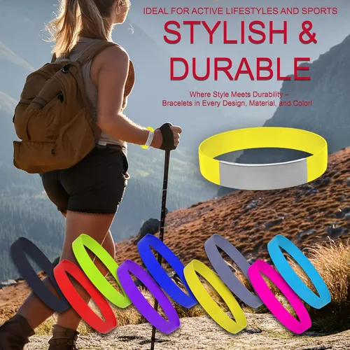 Miniatura 2 de Pulsera de alerta médica de silicona - Pulseras de identificación para mujeres y hombres