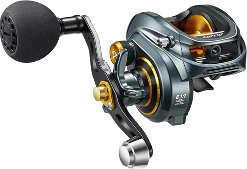 Piscifun Carrete de pesca Alijoz 300 Baitcaster, carrete de cebo de marco de aluminio, 33 libras de arrastre máximo, carrete de fundición de bajo