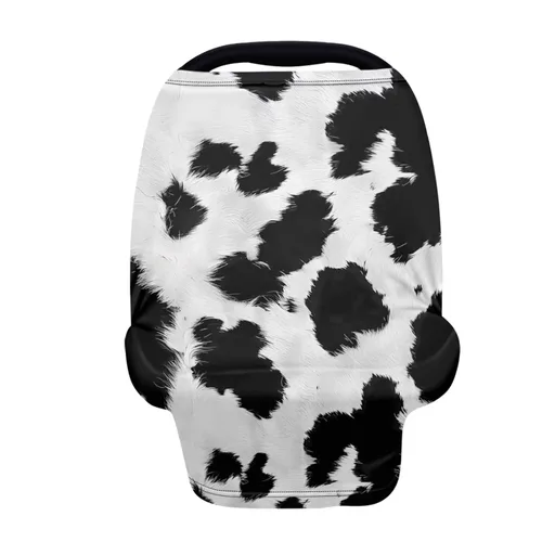 Miniatura 10 de Forchrinse Funda de asiento de coche de leopardo beige para bebés suave transpirable lactancia lactancia cubierta elástica infantil asiento de coche