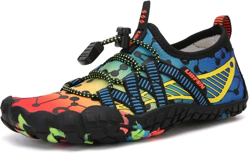 Miniatura 2 de UBFEN - Zapatos para el agua para niños y niñas zapatos acuáticos y livianos de secado rápido para ir a la playa practicar deportes hacer natación e