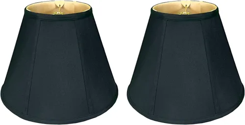 Miniatura 38 de Royal Designs, Inc. BS-707FC-6AGL Deep Empire Basic - Pantalla para lámpara con clip de llama, 3.5 x 6 x 5.75 pulgadas, color dorado antiguo