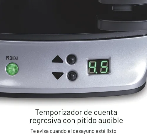 Miniatura 6 de Hamilton Beach Sandwichera doble para desayuno con temporizador, lista en 5 minutos, anillo para cocinar huevos antiadherente libre de PFAS, apto