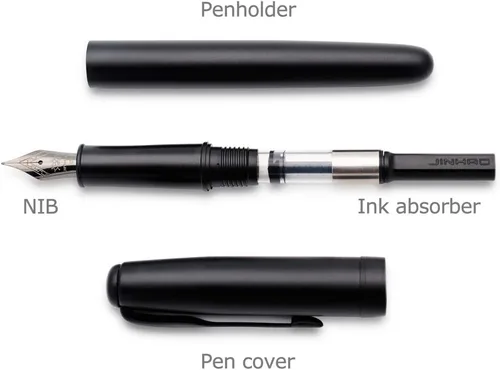 Miniatura 3 de JINHAO 75 HongYun - Pluma estilográfica (negro mate, punta fina)