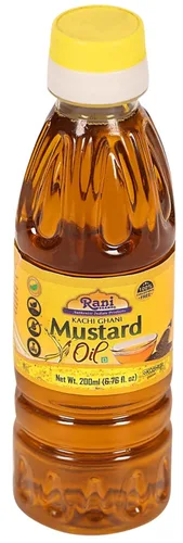 Miniatura 13 de Aceite de Mostaza Rani (Kachi Ghani) 169 Onzas (5 Litros) SIN GMO Sin Gluten Vegano 100% Natural Kosher