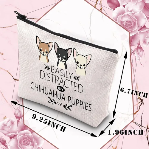 Miniatura 2 de BDPWSS Regalo de Chihuahua para los amantes de Chihuahua, bolsa de maquillaje de Chihuahua, Chihuahua, perro, cachorro, regalo divertido, bolsa