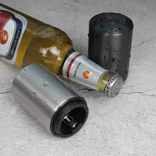 Miniatura 5 de Wekioger Abrebotellas de cerveza magnético de acero inoxidable de 4 piezas con captador automático