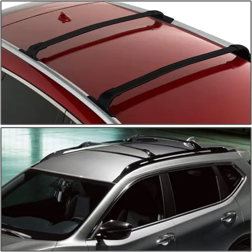 Miniatura 6 de DNA MOTORING PT-ZTL-8072 - Par de barras transversales de aluminio para techo de automóvil, compatibles con Nissan Murano 15-18, color negro