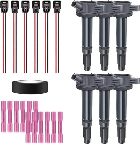 Miniatura 47 de Juego de 4 bobinas de encendido y conector hembra arnés de enchufe compatible con Infiniti Frontier Altima Versa Sentra NV200 Rogue FX50 QX60 QX70