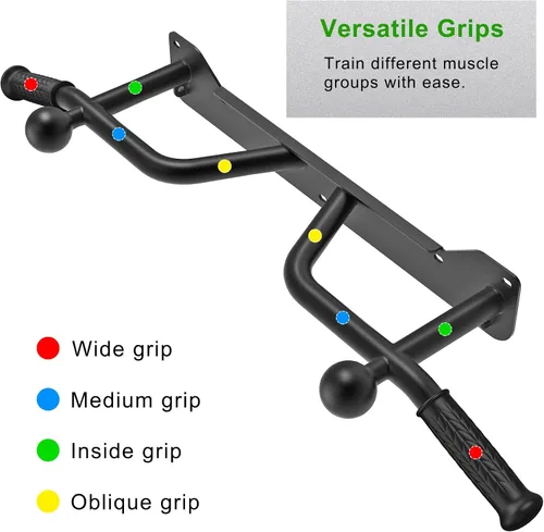 Miniatura 5 de SELEWARE Heavy Duty Welded Pull Up Bar, Versatile Doorway Wall Mount, Joist Mounted, and Ceiling Mounted Chin Up Bars, Thick Metal Sturdy